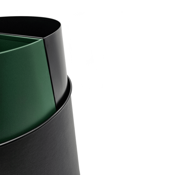 Decotel PU Leather Round Recycling Bin - Image 3