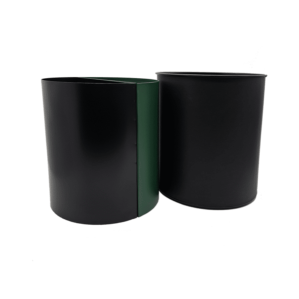 Decotel PU Leather Round Recycling Bin - Image 4